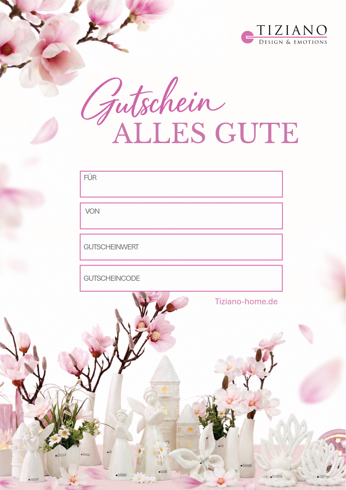 Geschenkgutschein Alles Gute Magnolie