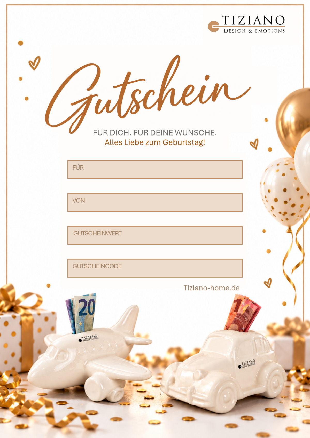 Geschenkgutschein Happy Birthday
