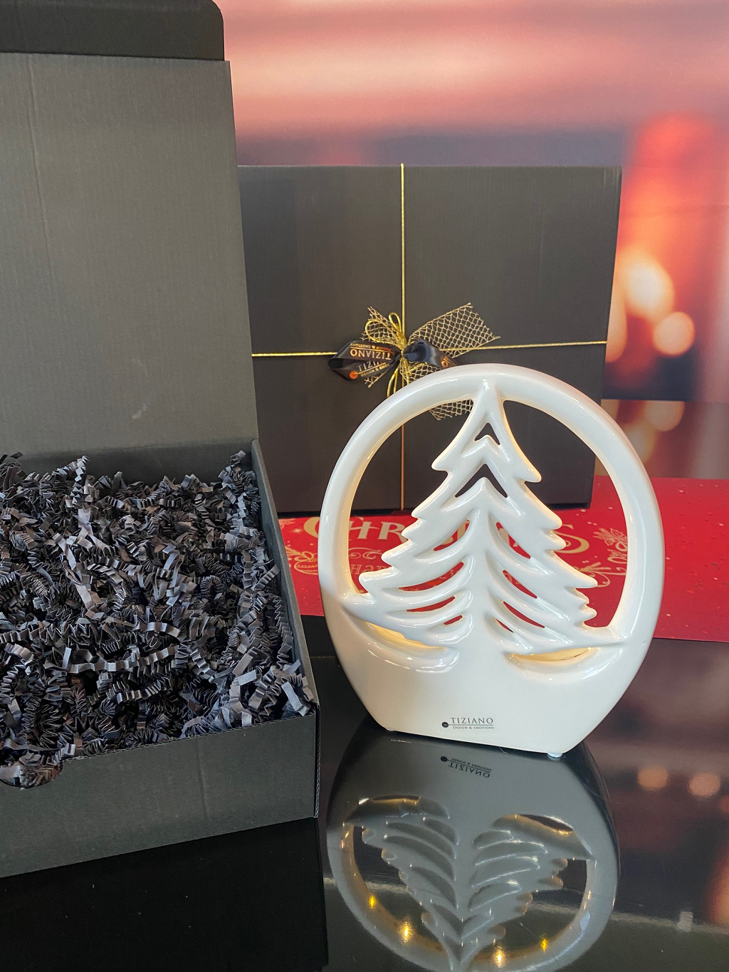 Geschenkbox LED Baum Joya im Ring