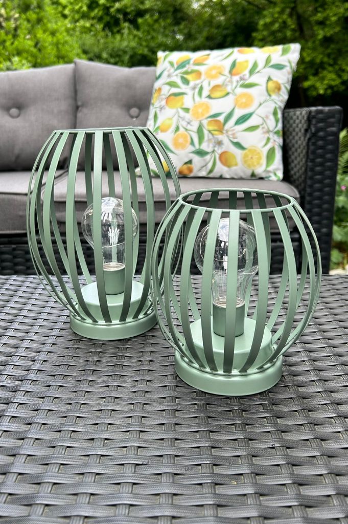 Lampe Glitter LED grün