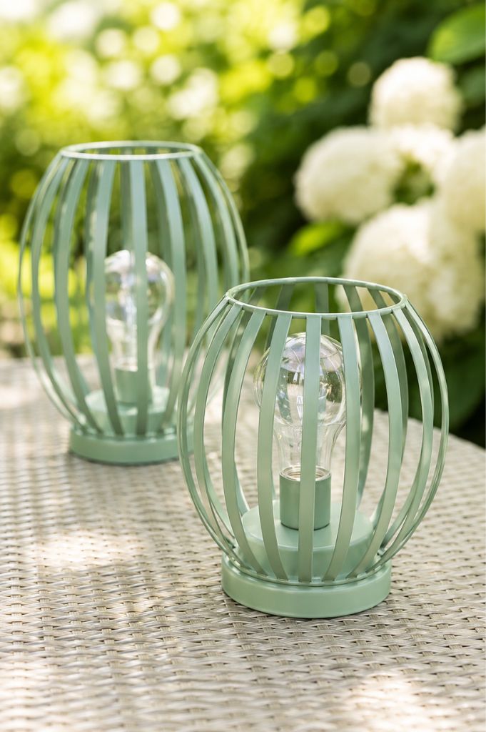 Lampe Glitter LED grün
