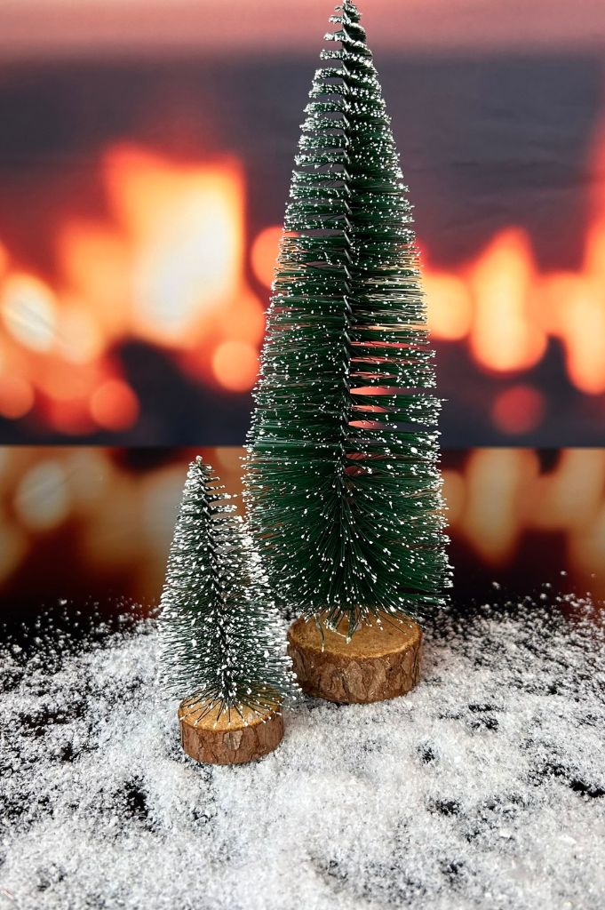 D12 Deko 4er Bäume Rubano grün