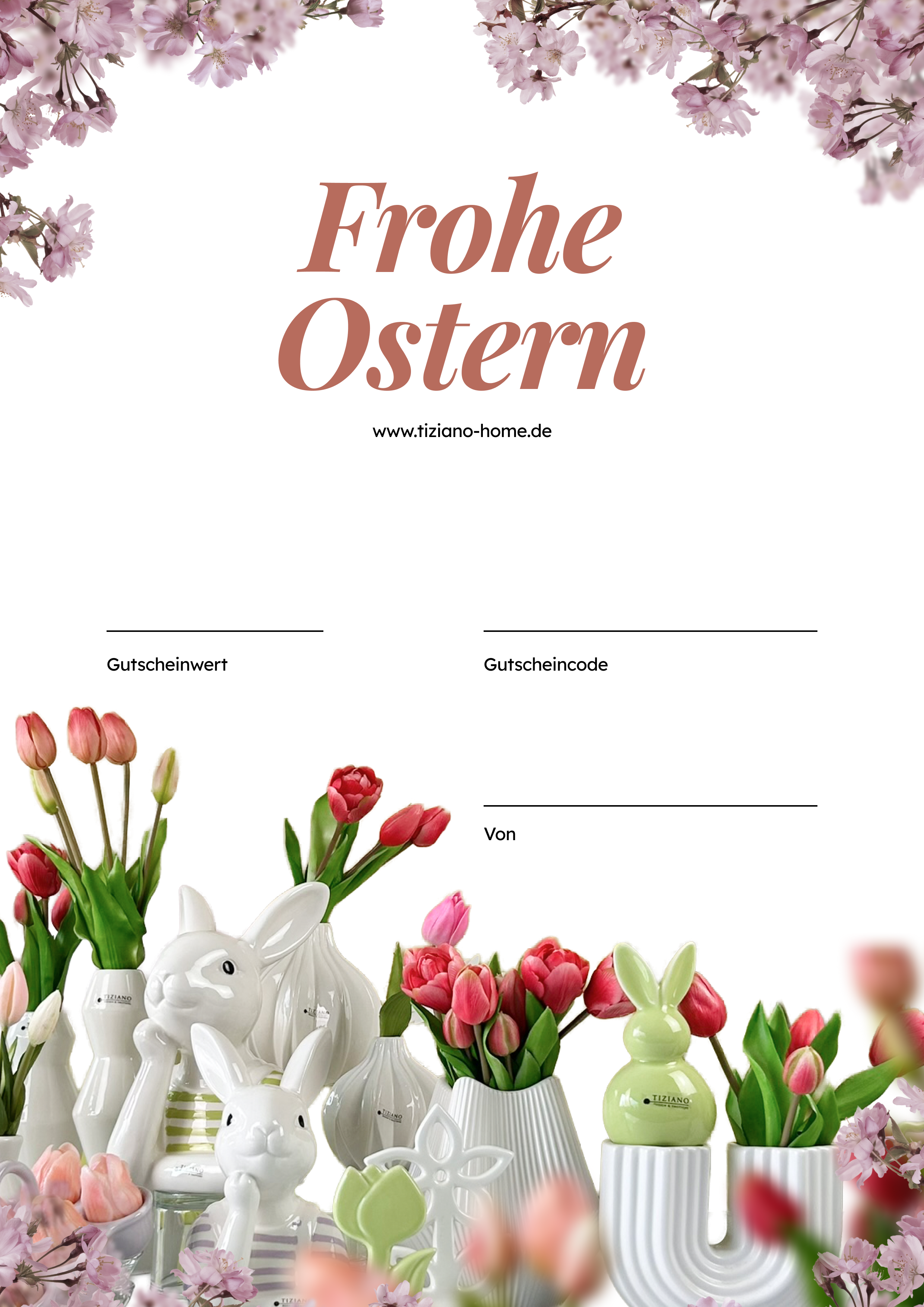 Geschenkgutschein Frohe Ostern – Tiziano Home