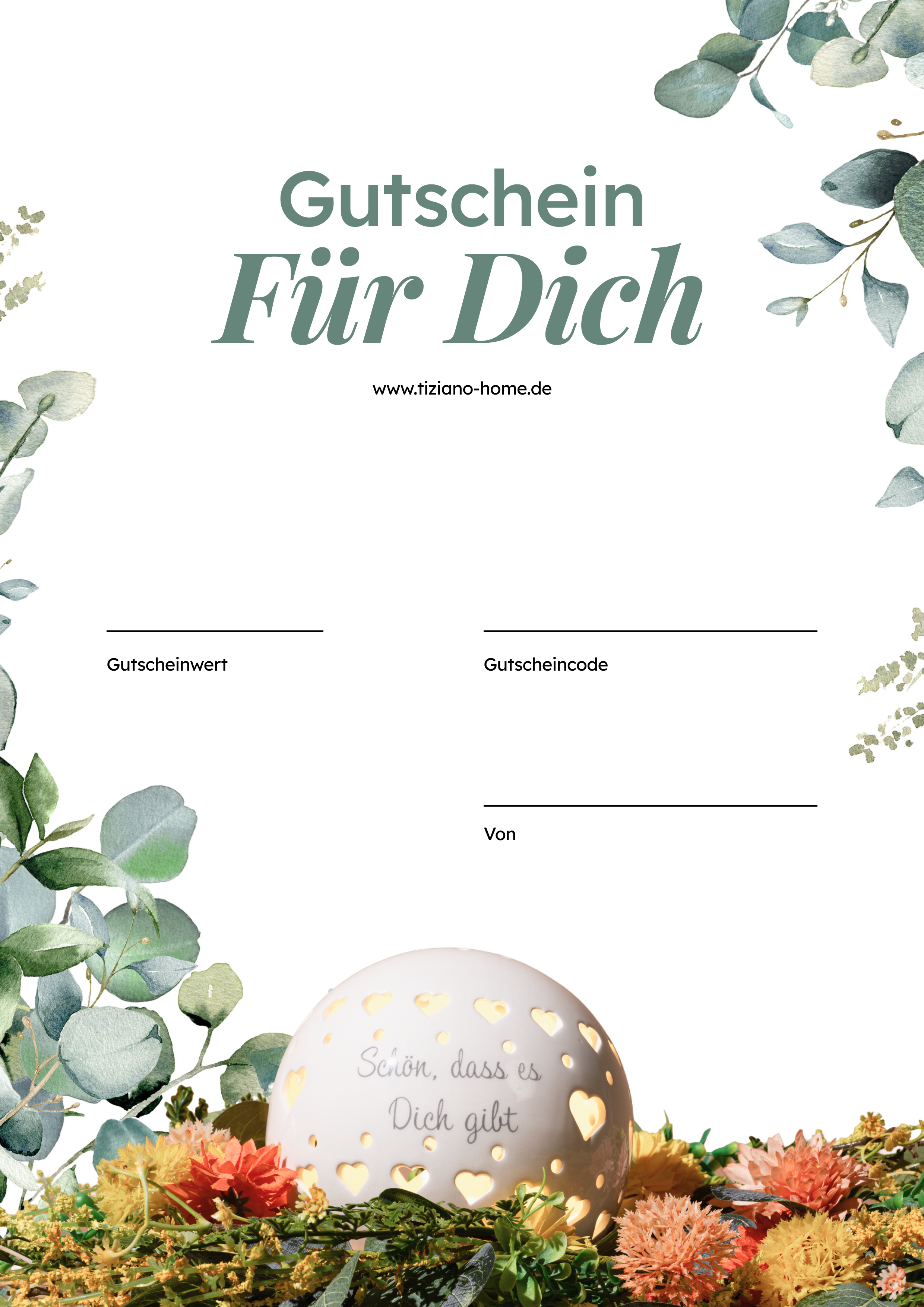 Geschenkgutschein Für Dich Laguna