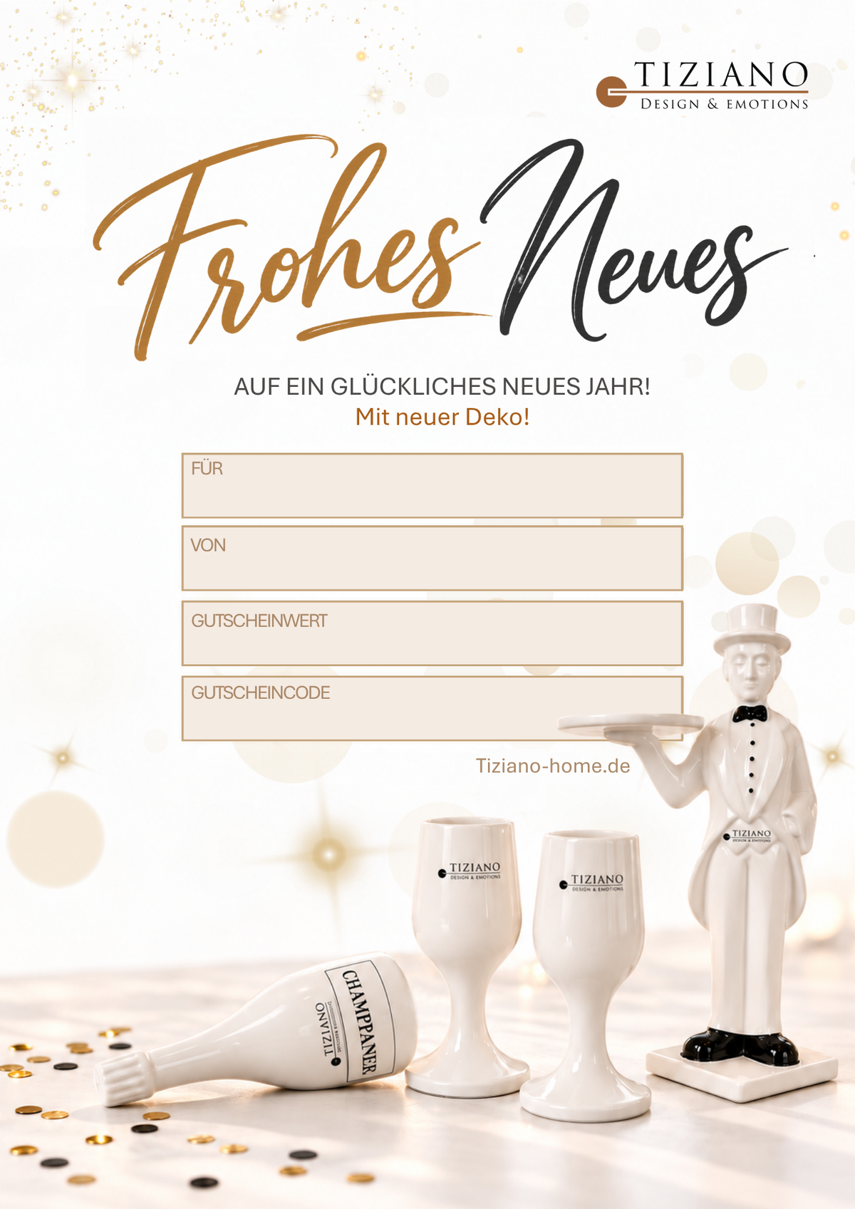 Geschenkgutschein Frohes Neues