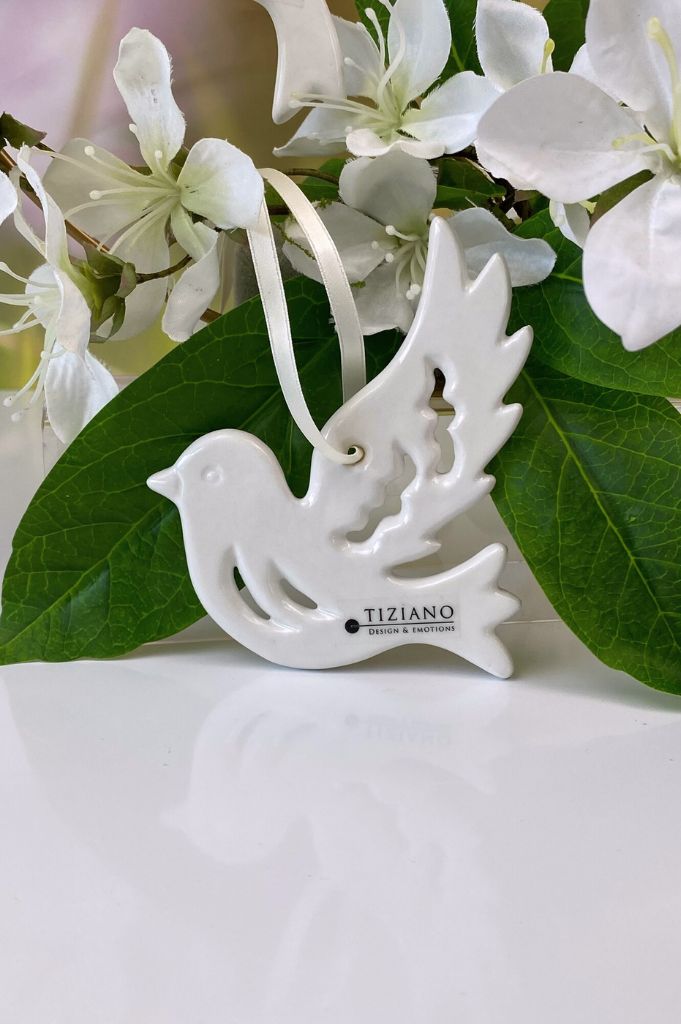 Hänger Vogel Lucy creme-weiß in verschiedenen Versionen