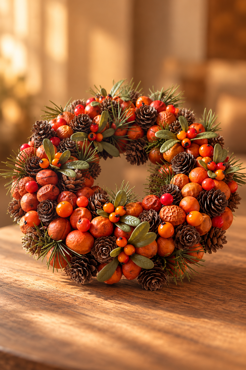 Kranz 28cm Orange-Herbst
