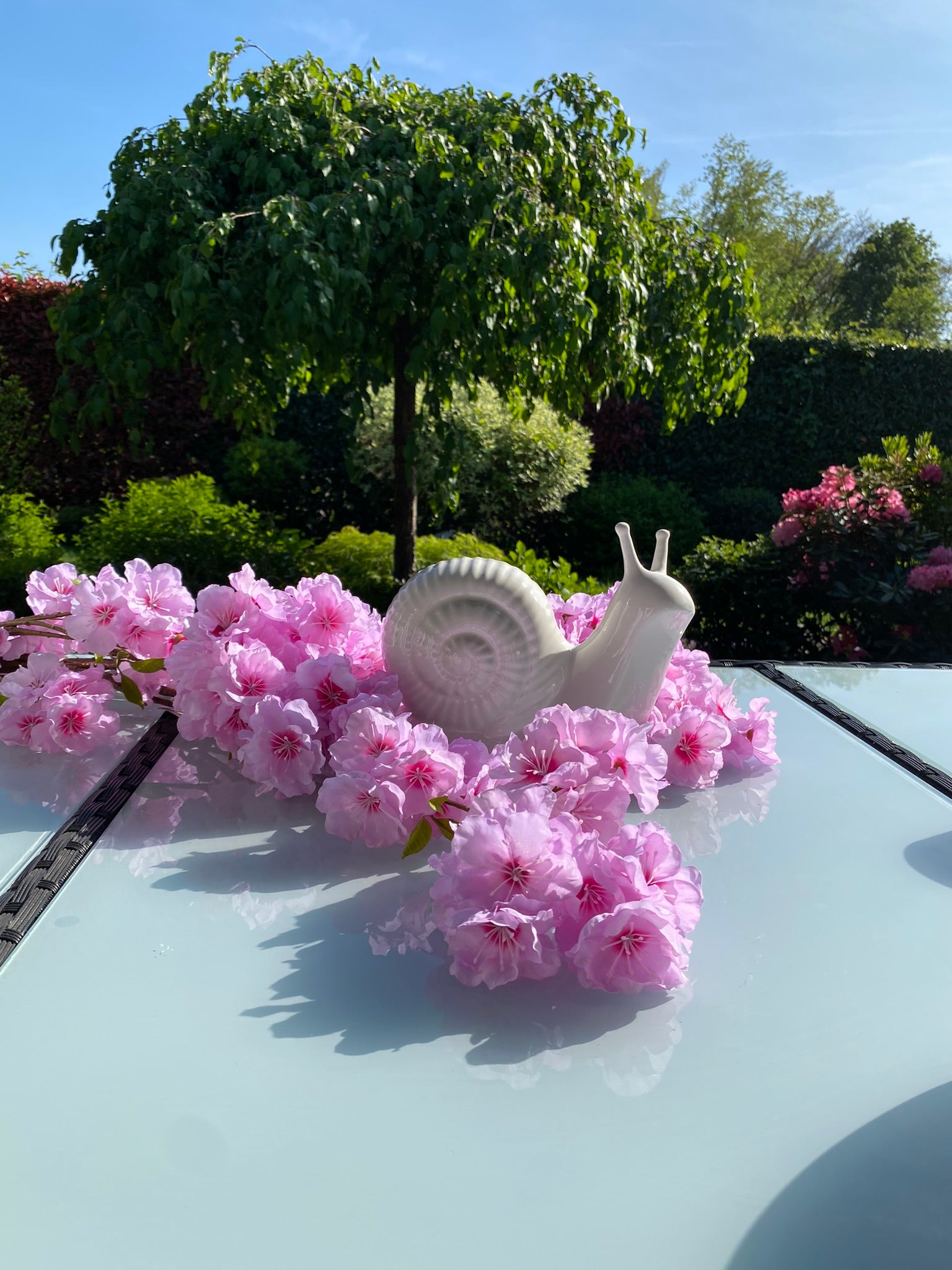 Schnecke Berta creme-weiß