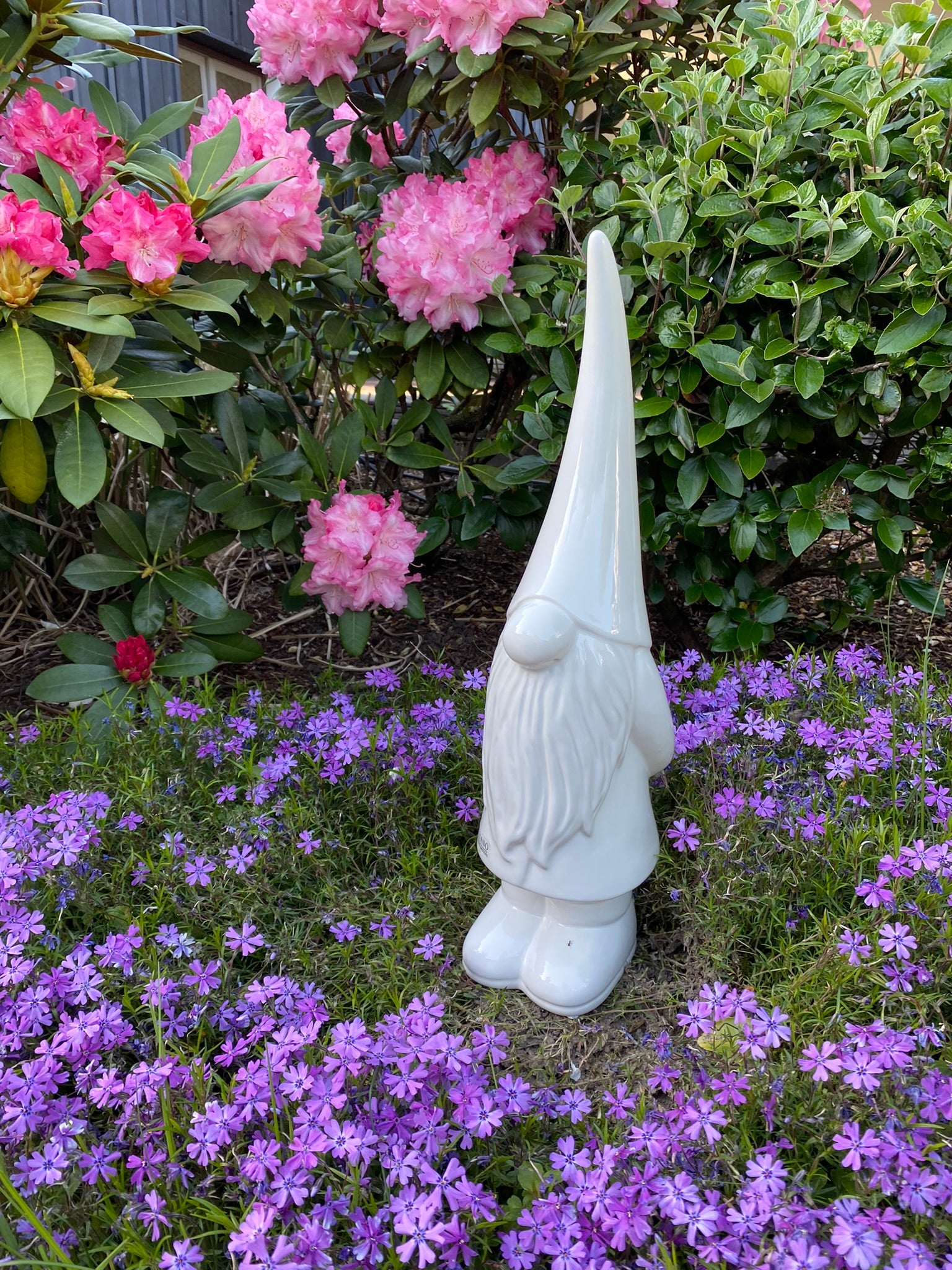 Deko Zwerg Geraldo creme-weiß