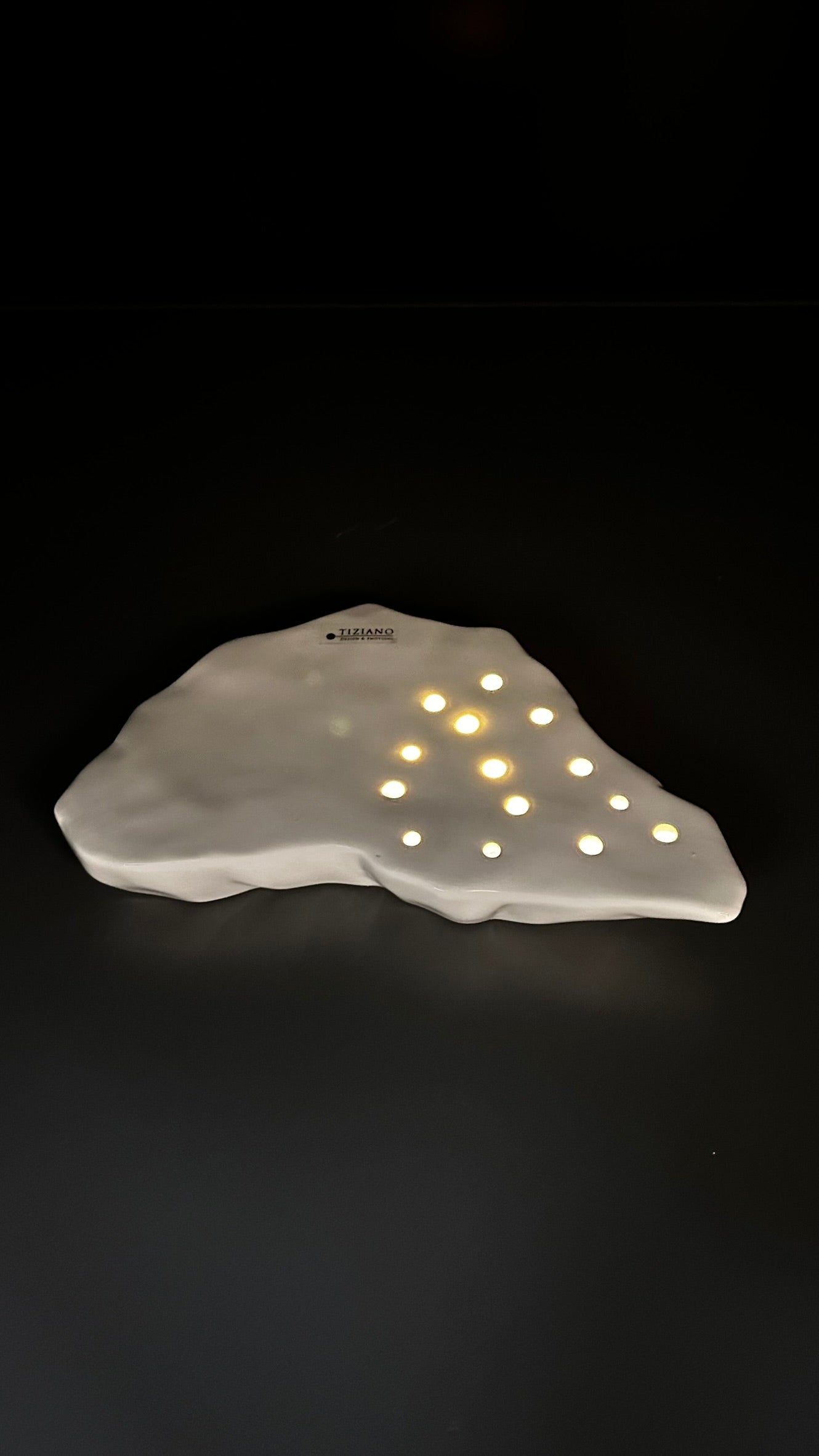 Eisschole Midas LED 24cmn creme-weiß