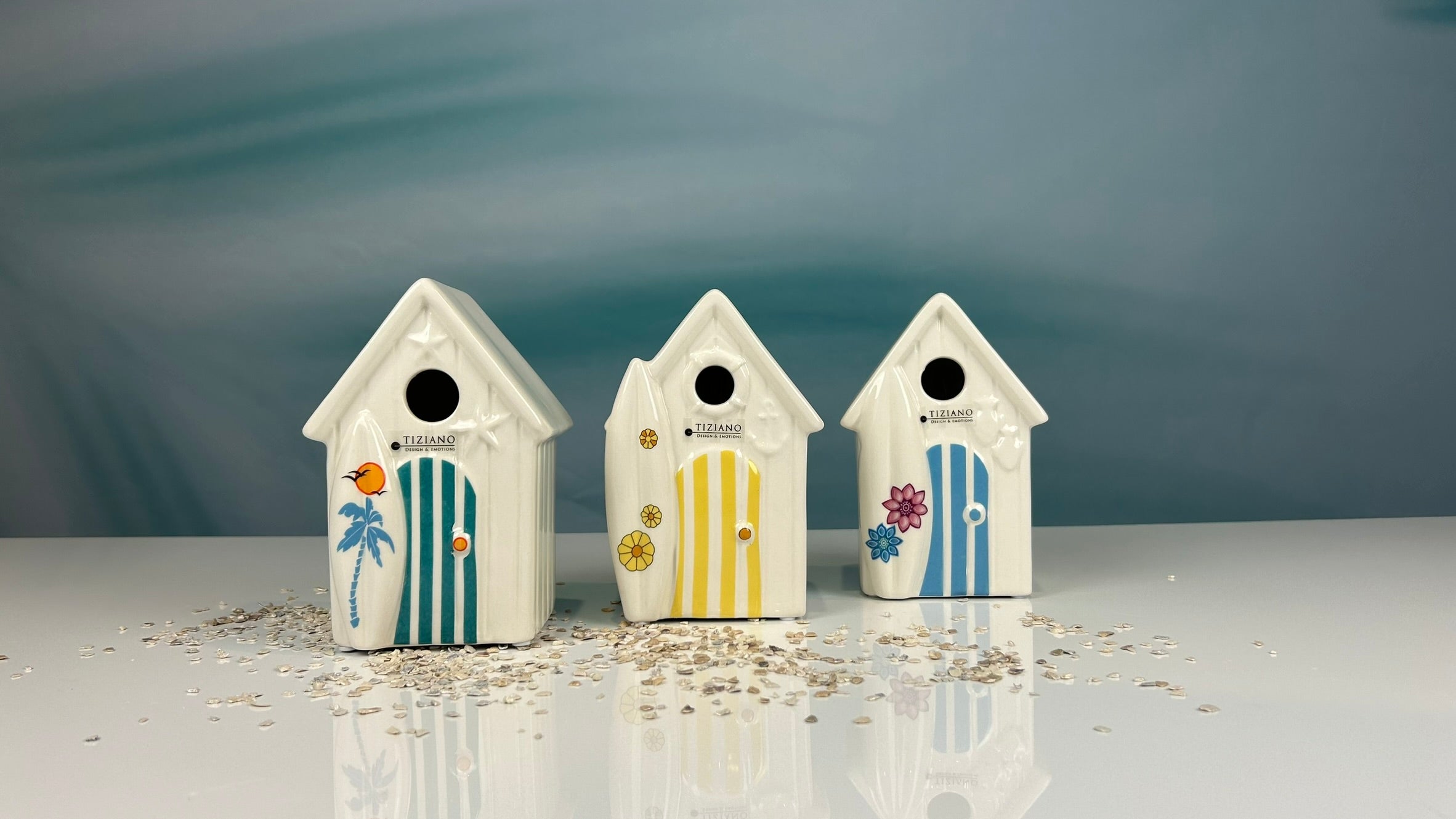 2er Set Beachhouse Fano gelb & blau