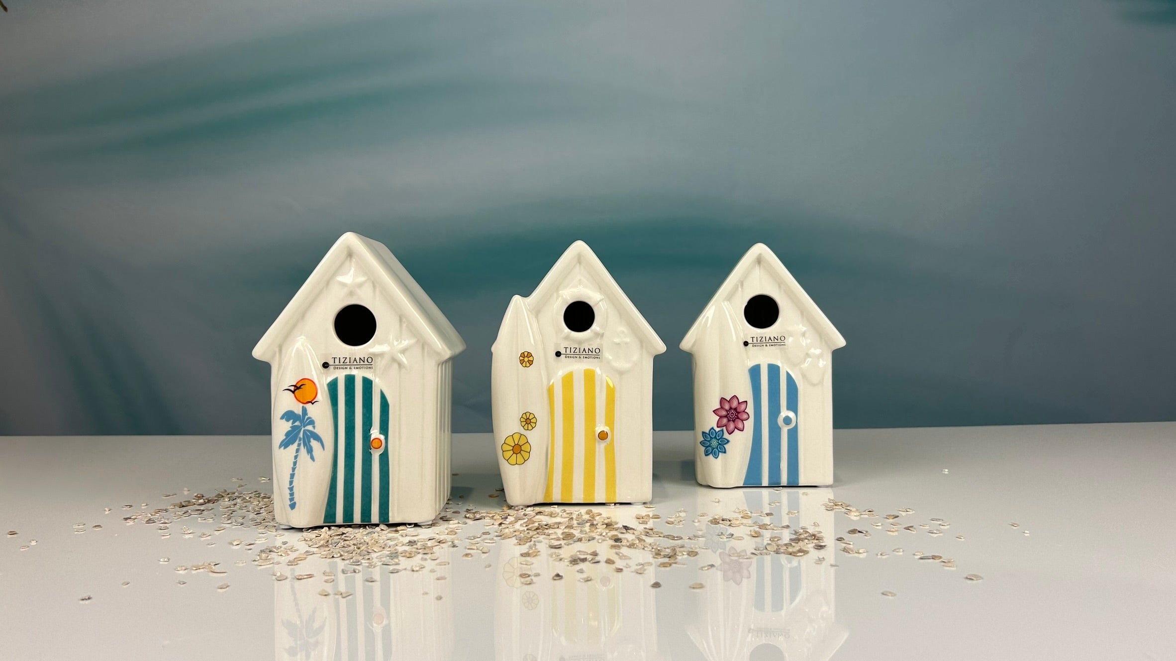 Beachhouse Fano 15cm creme/gelb