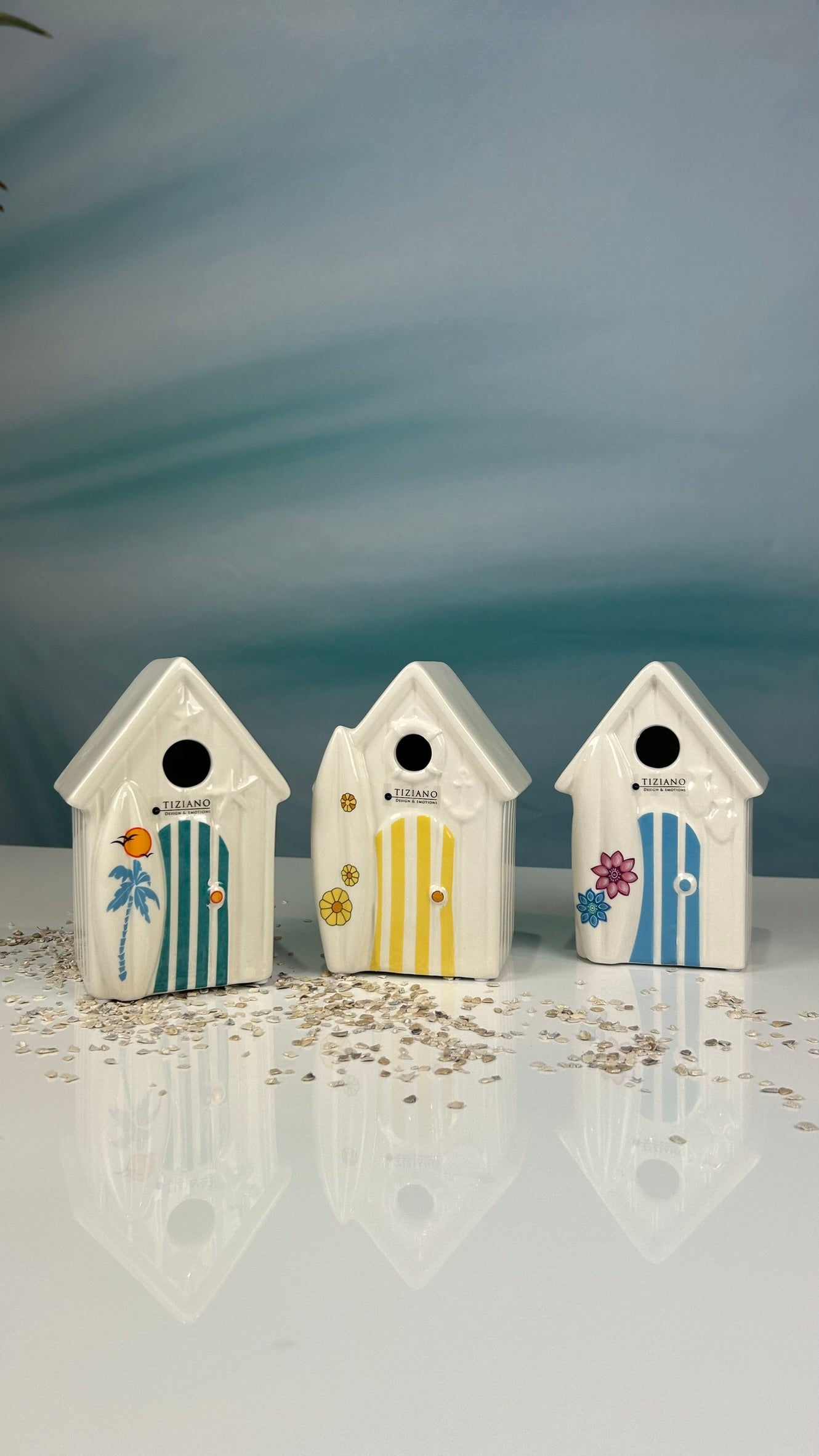 2er Set Beachhouse Fano gelb & blau