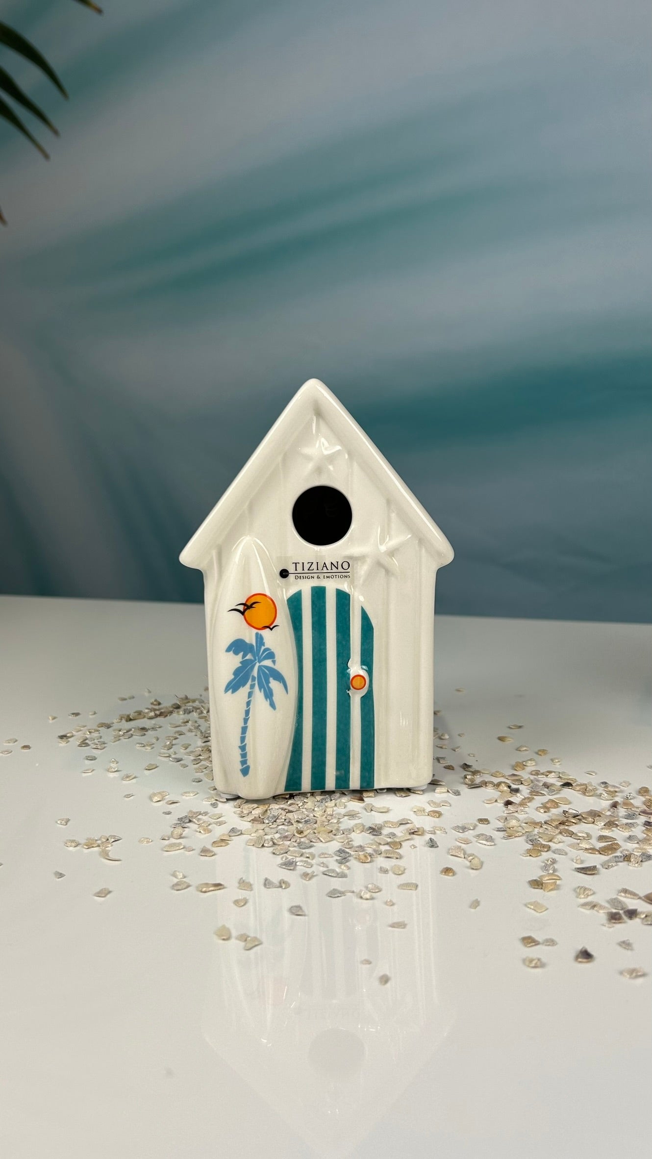 Beachhouse Fano 15cm creme-türkis