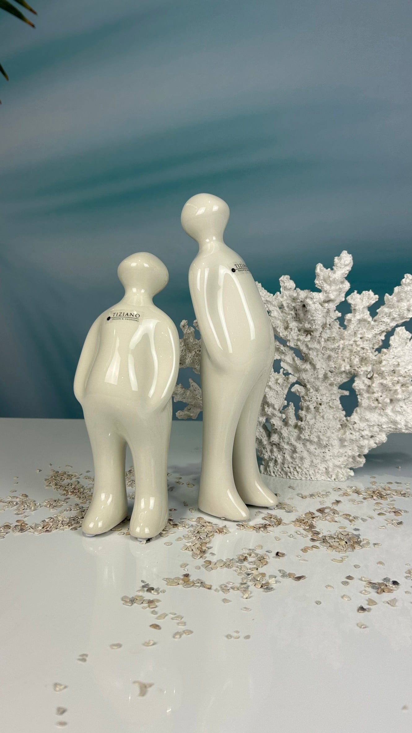 Figur Sapiente creme-weiß