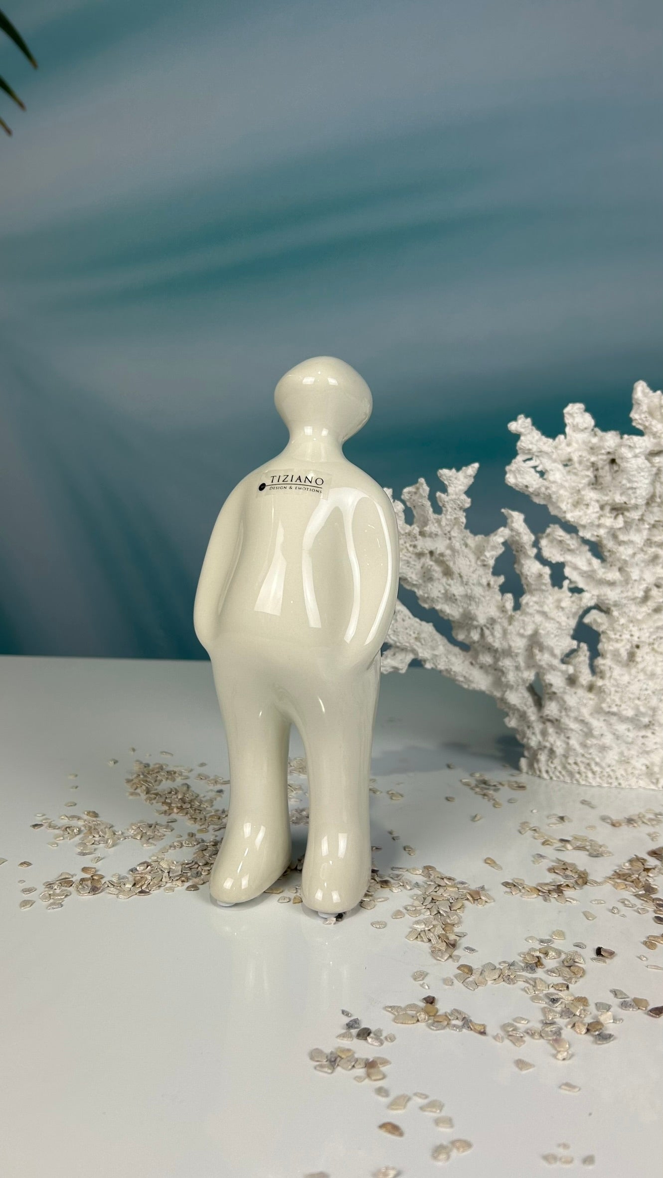 Figur Sapiente creme-weiß