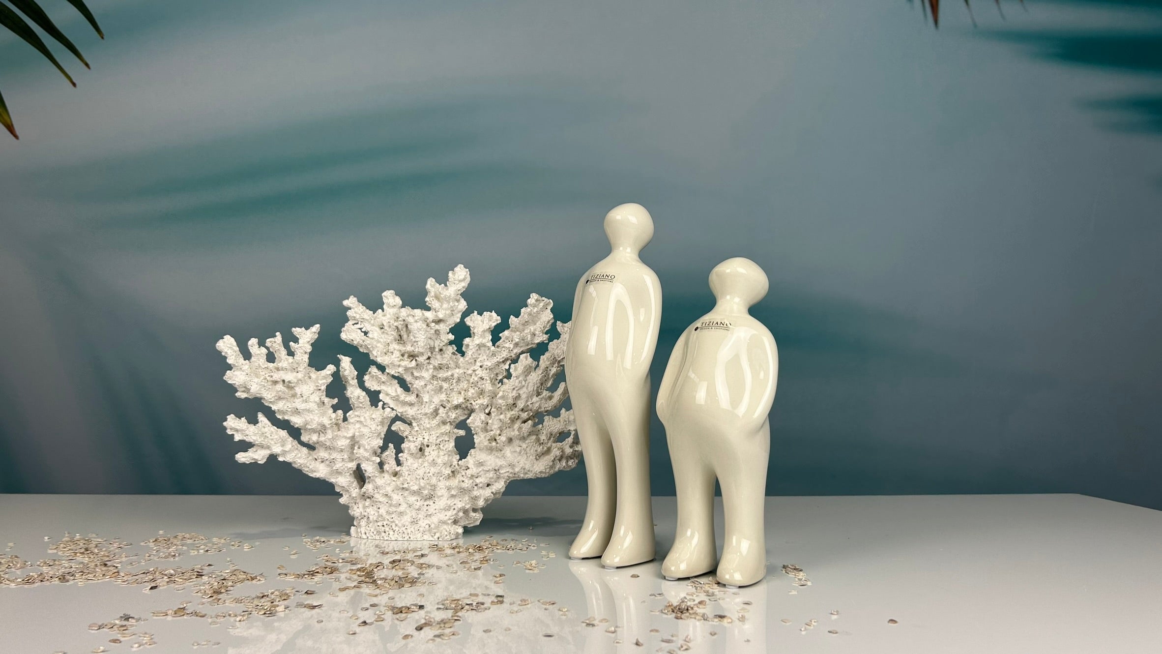 Figur Sapiente creme-weiß