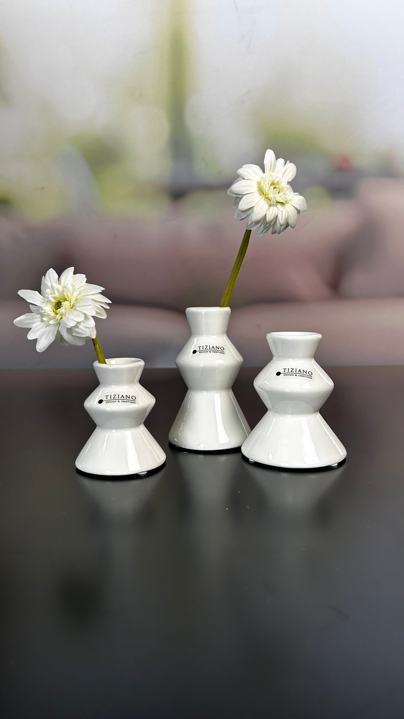 Minivase Silandro creme-weiß