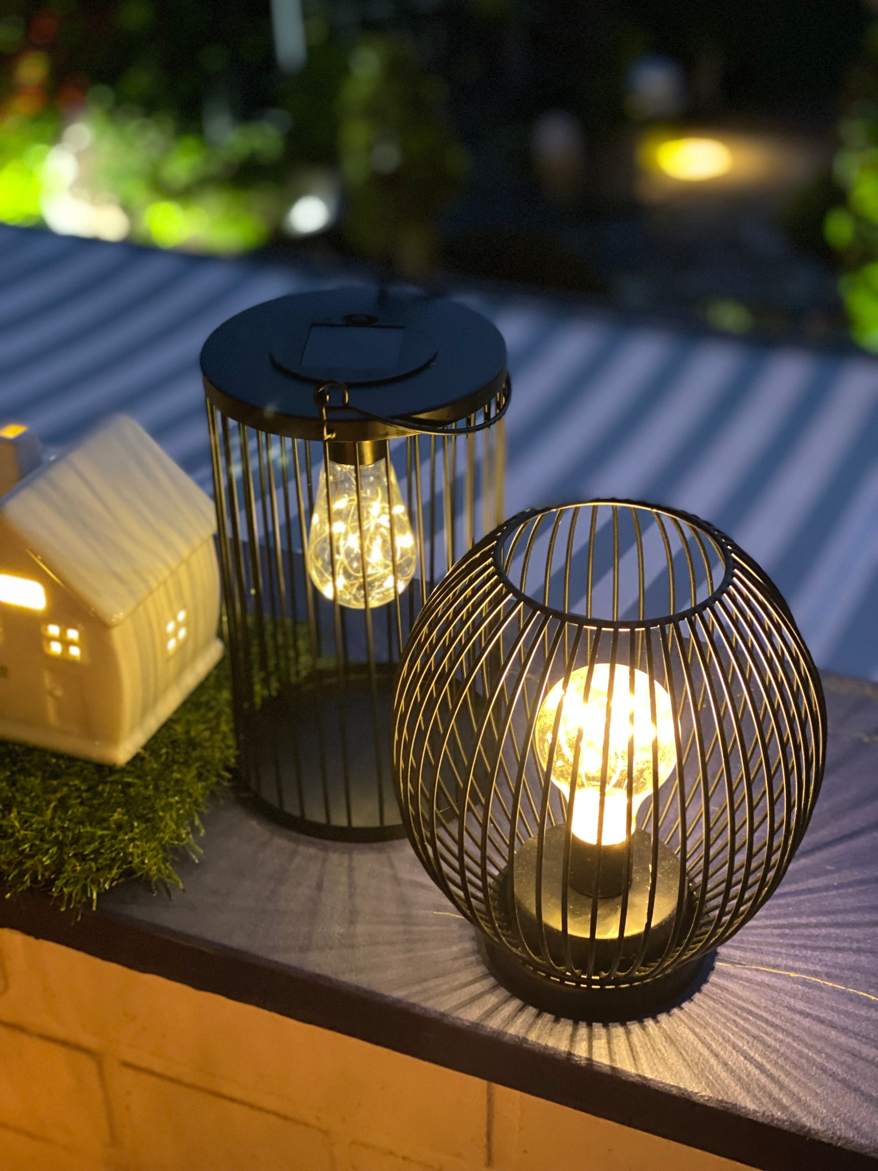 Lampe Glitter LED schwarz