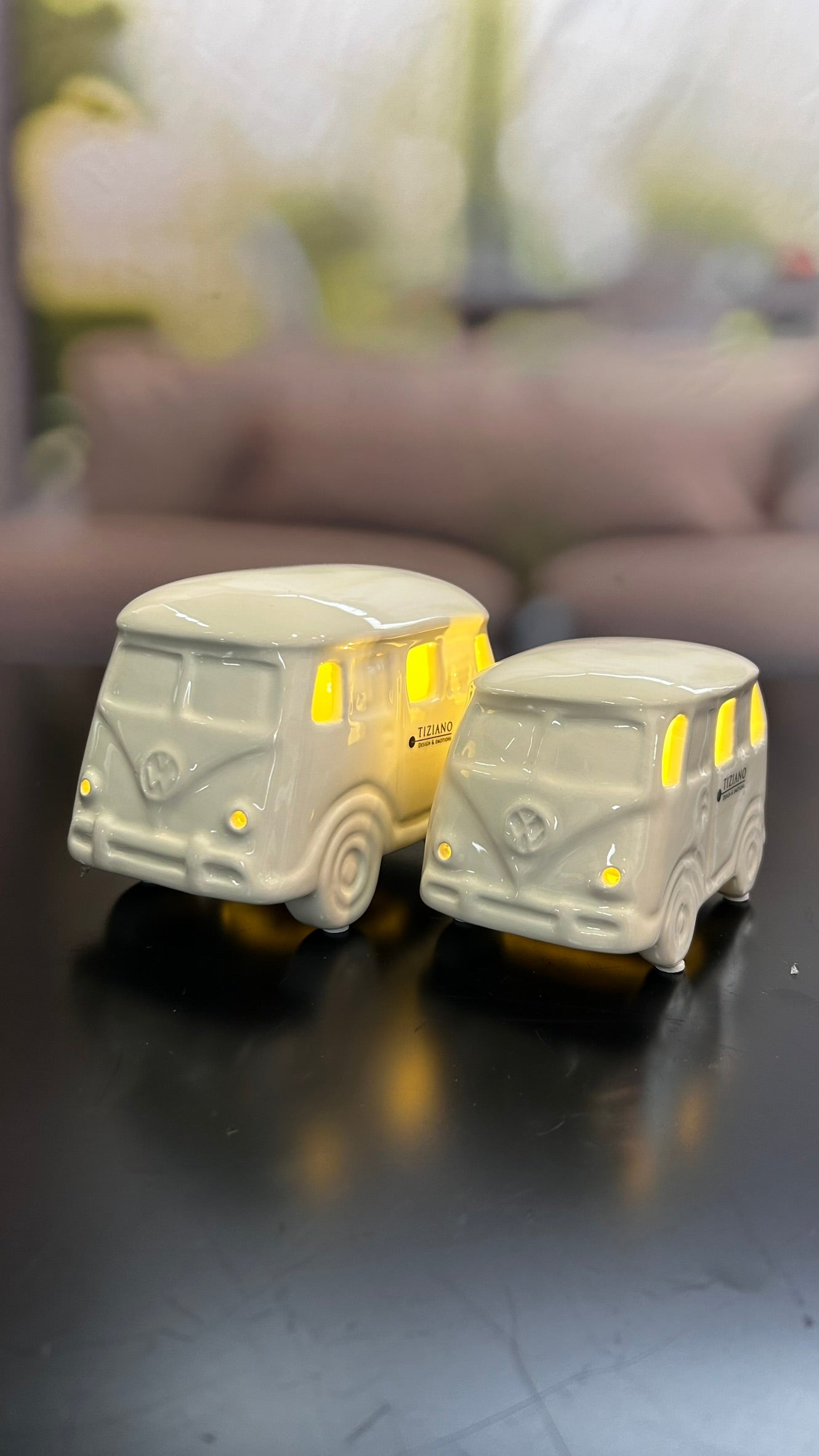 Deko Bus Caso LED creme-weiß