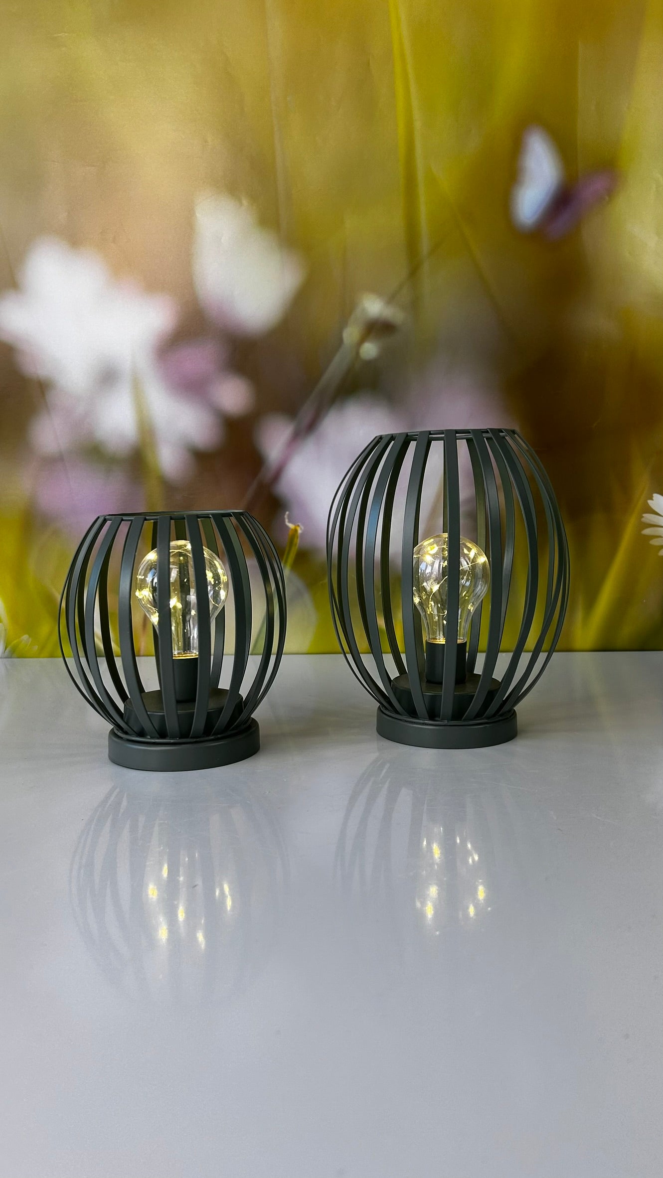 Lampe Glitter LED grün