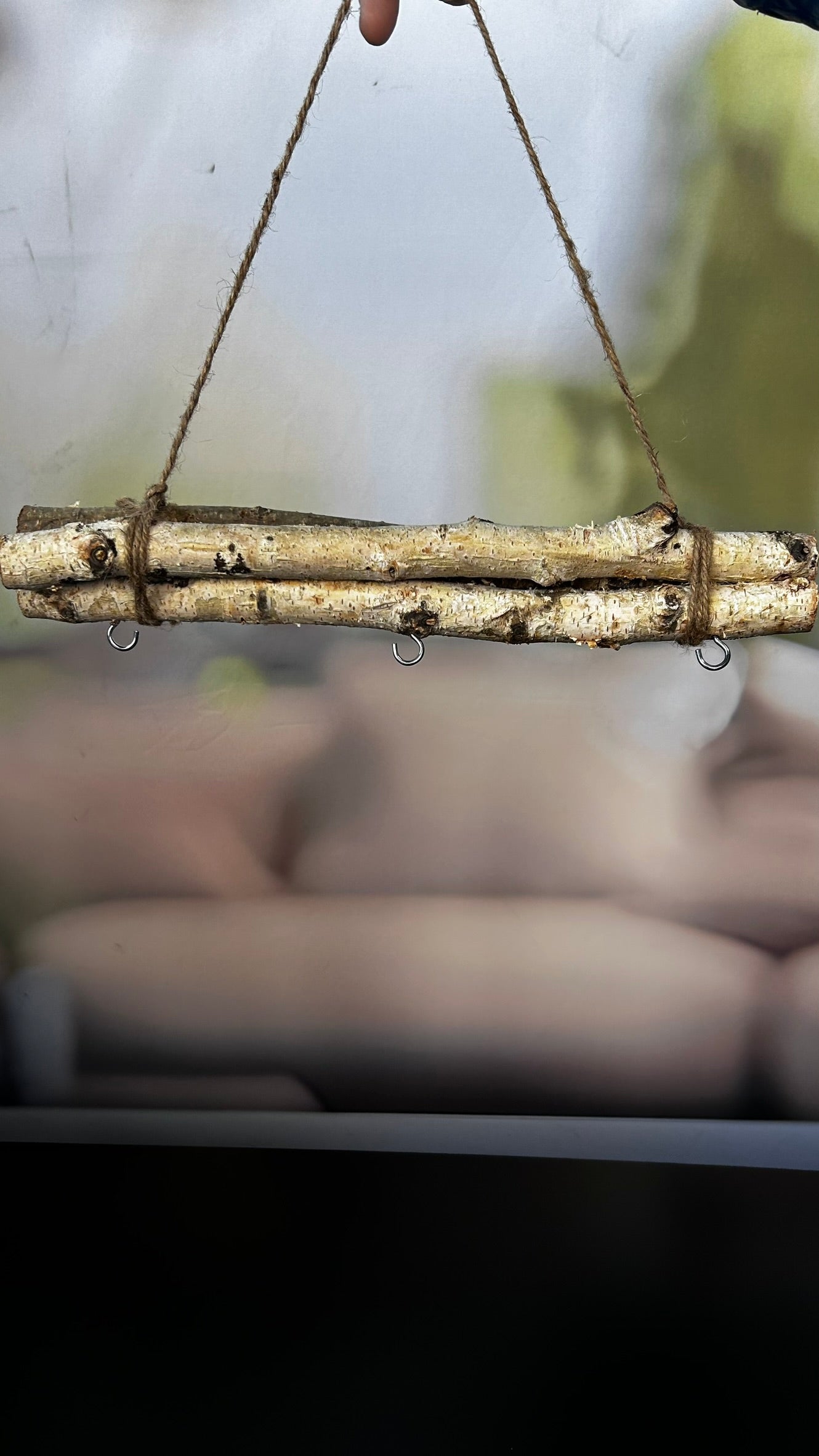 Holzhänger Bündel m. 3 Haken