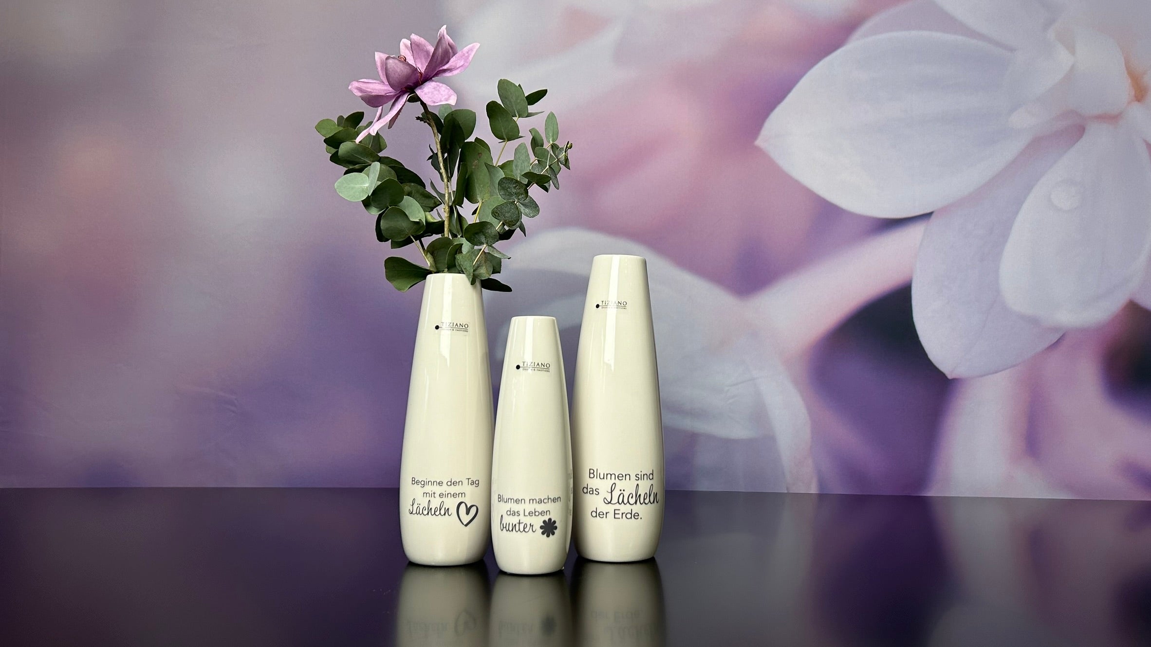 Vase Manioli 26cm Blumen sind...