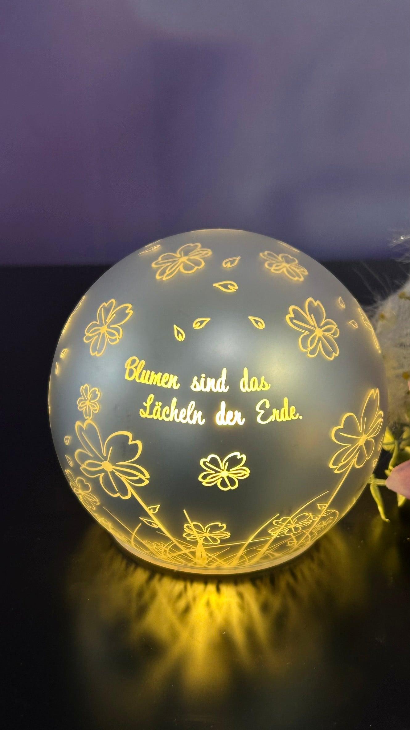 Lichtkugel Vaiano 15cm Beginne jeden Tag