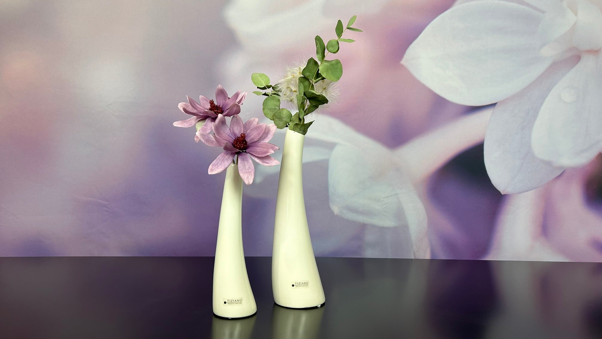 Solifleurvase Suri creme-weiß