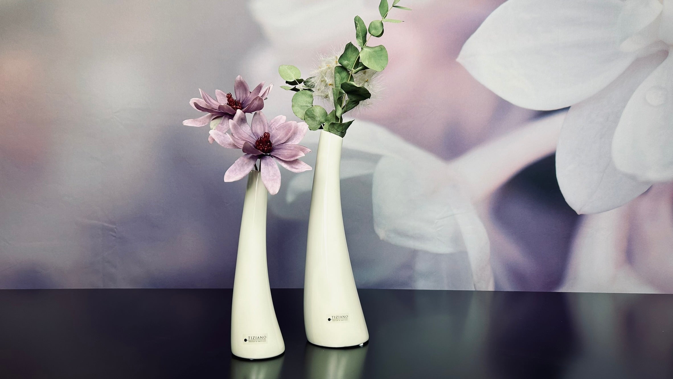 Solifleurvase Suri creme-weiß