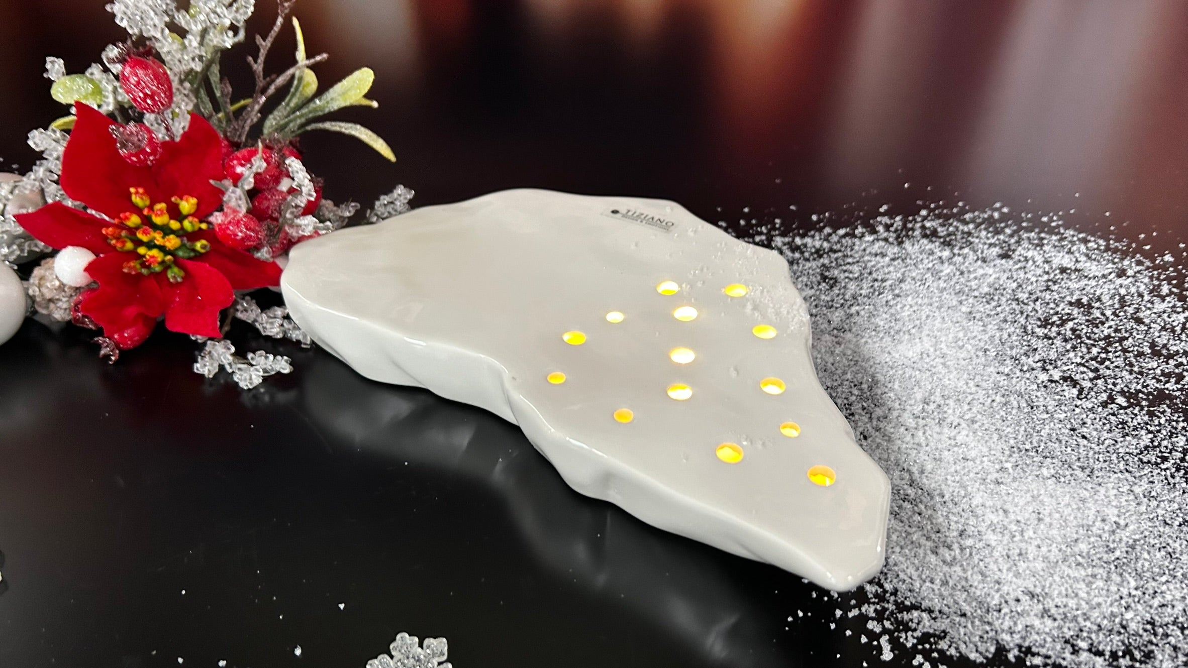 Eisschole Midas LED 24cmn creme-weiß