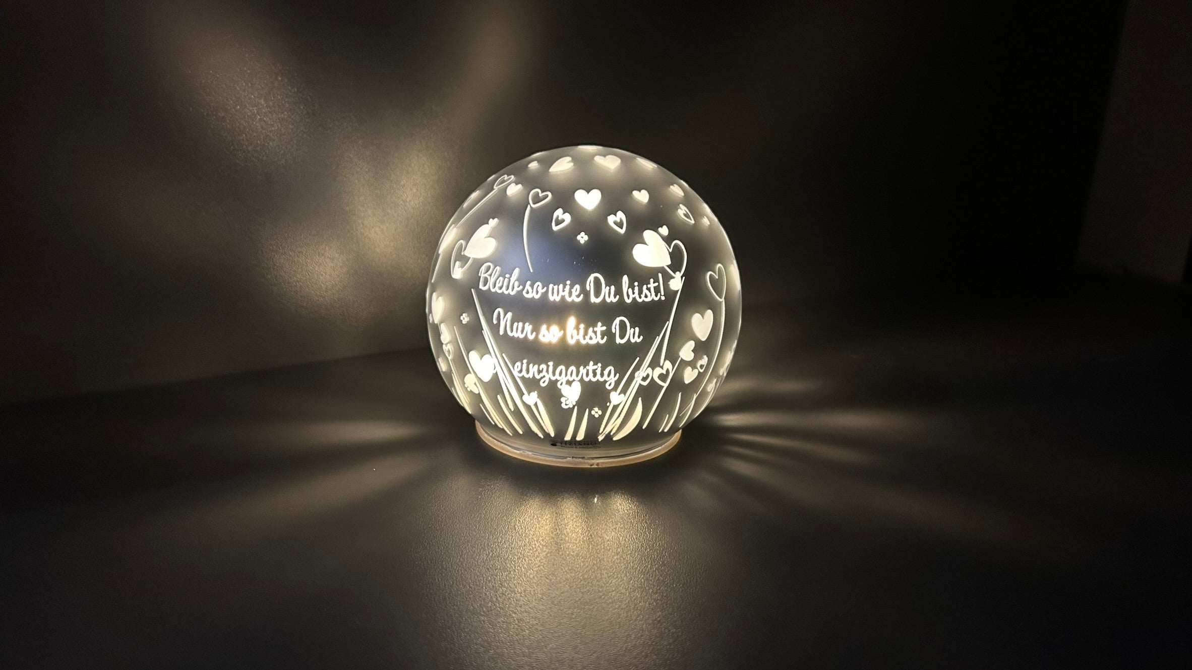 Lichtkugel Vaiano 15cm Beginne jeden Tag