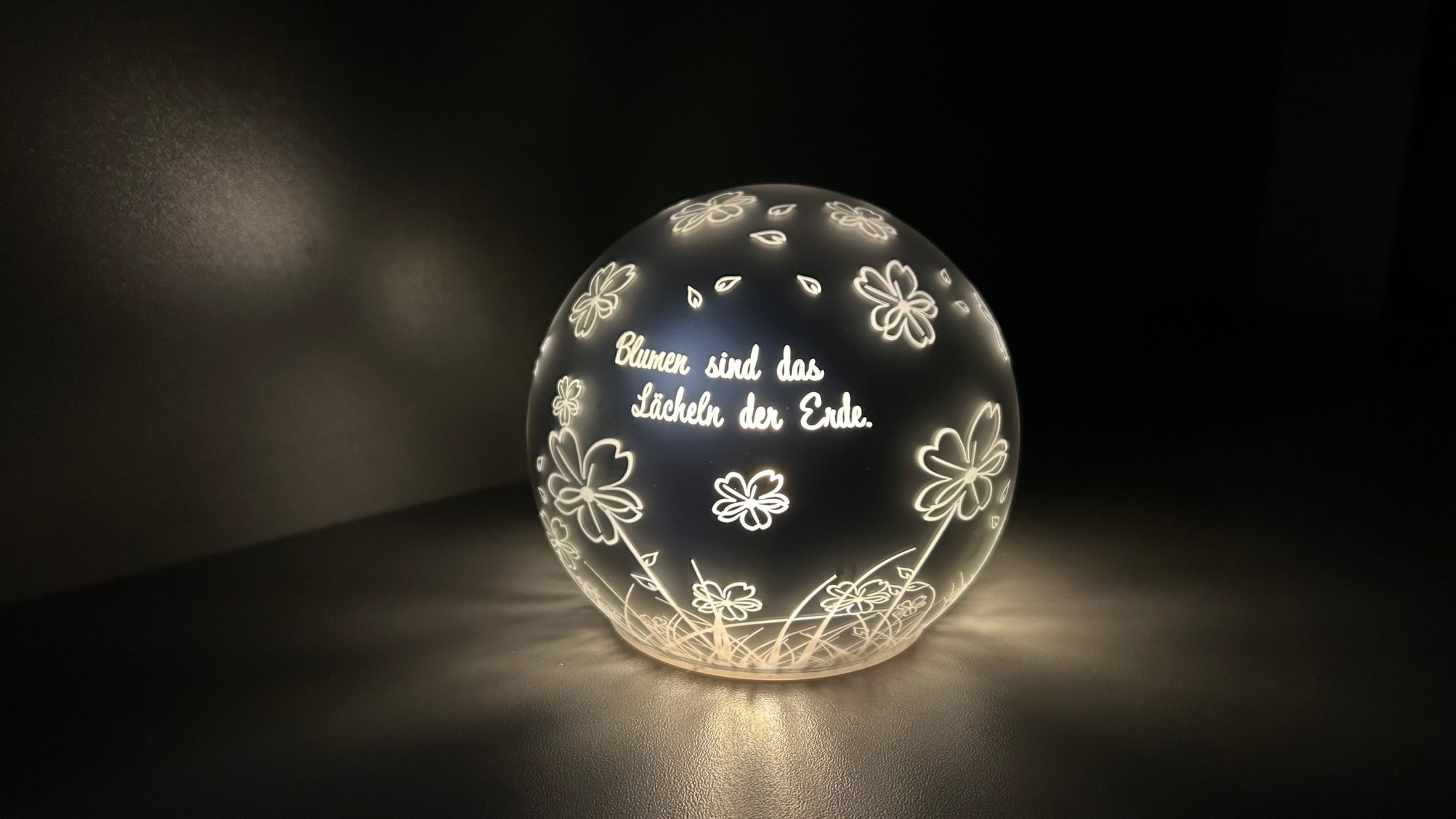 Lichtkugel Vaiano 15cm Beginne jeden Tag