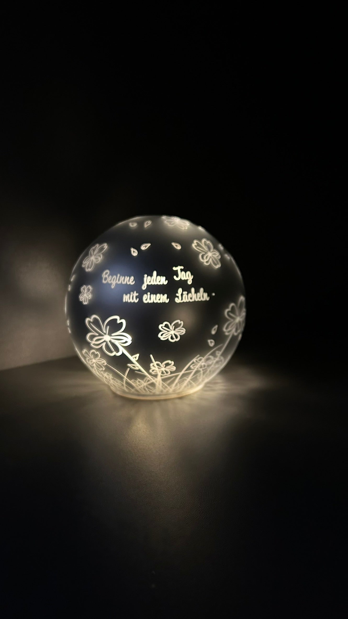 Lichtkugel Vaiano 15cm Beginne jeden Tag