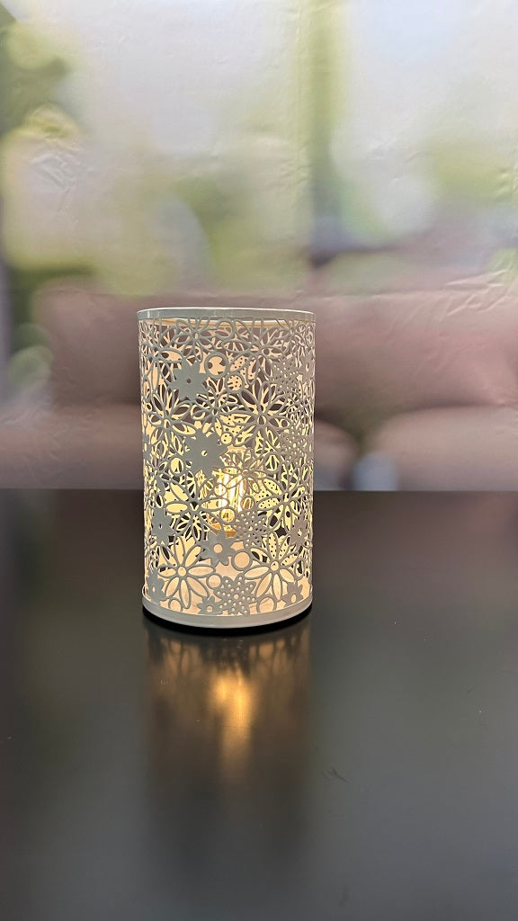 Tischlicht Metall Fiori LED creme oder grün