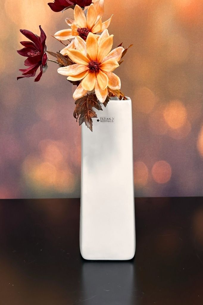 Vase Lago creme-weiß