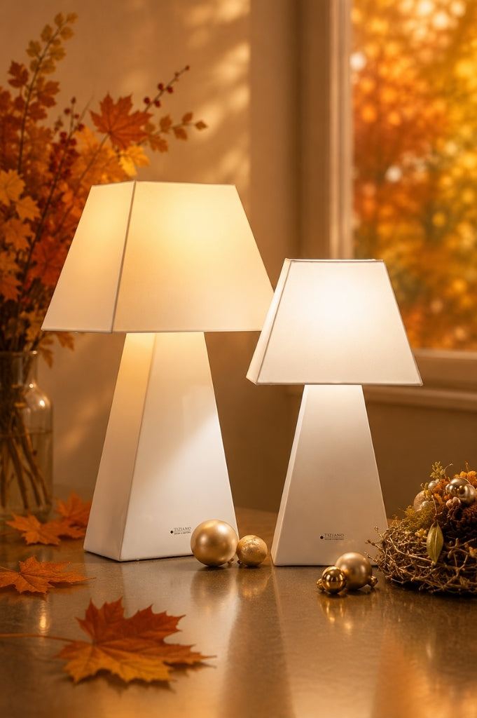 Lampe Crotone eck. creme