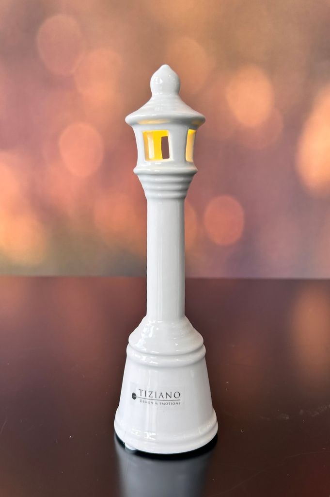Deko Laterne Bianco LED creme-weiß