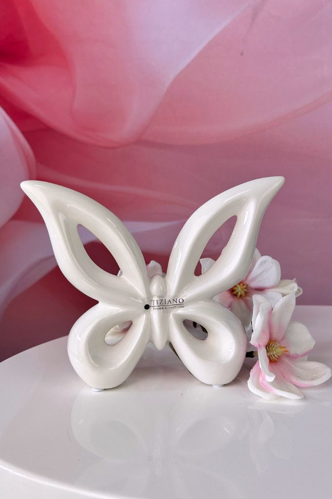 Schmetterling Lia creme-weiß