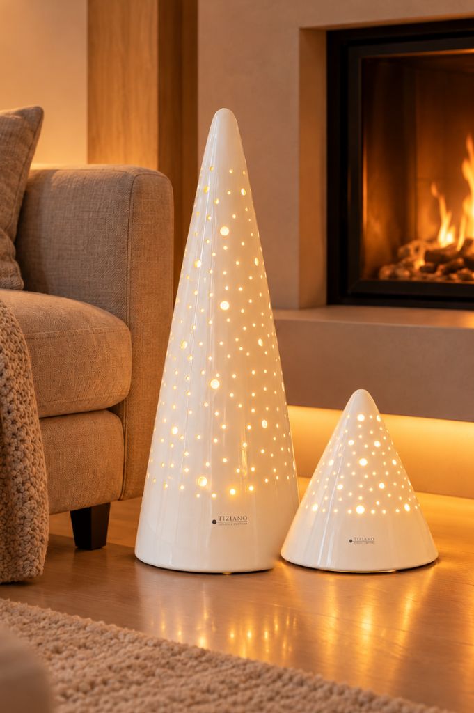 Lampe Losone weiß creme