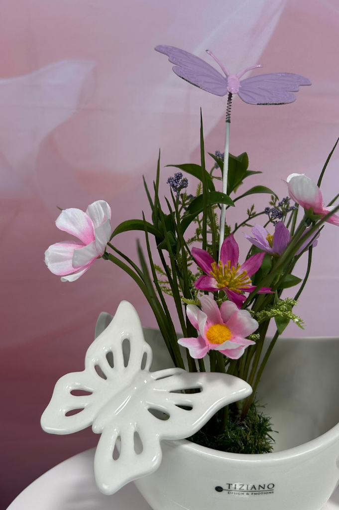 Dekoset Schale Arco mit Schmetterling Lia und Marilin