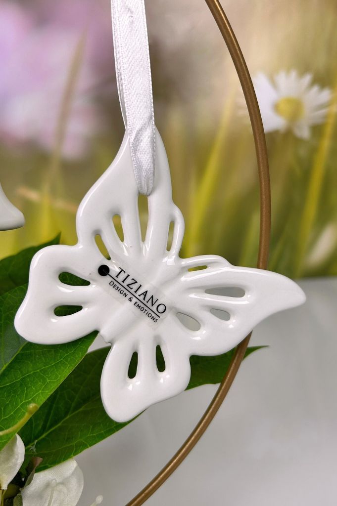 Hänger Schmetterling Marilin creme-weiß