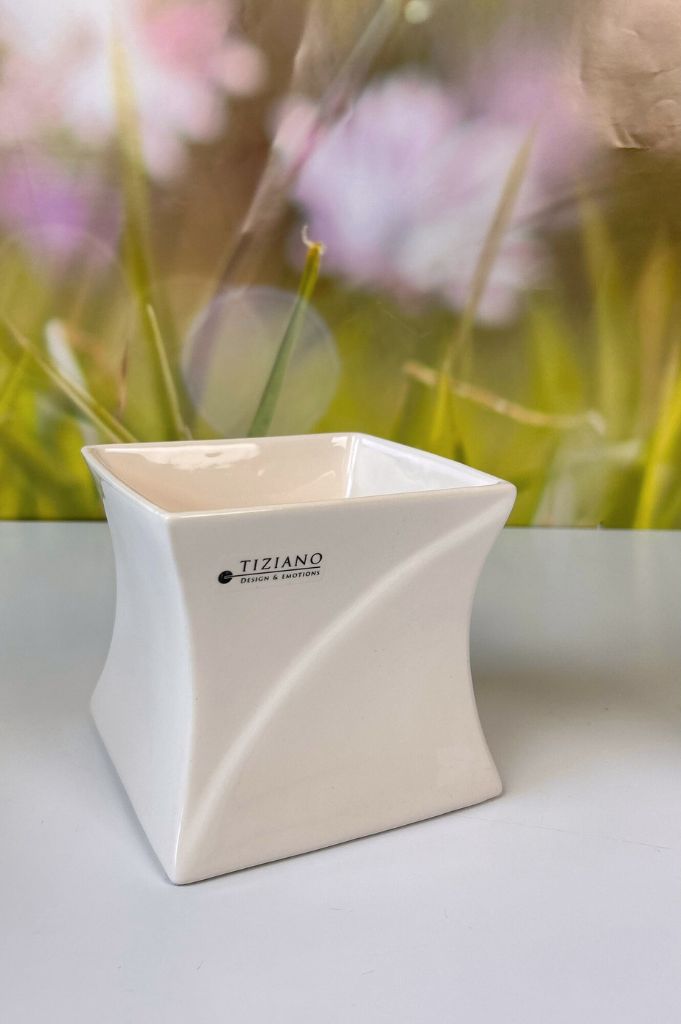 Orchideenkübel Mateo 13cm creme-weiß