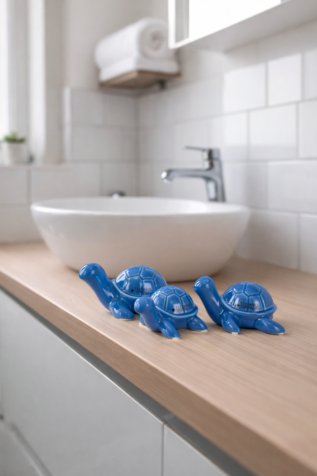 Deko Schildkröte Mattis blau