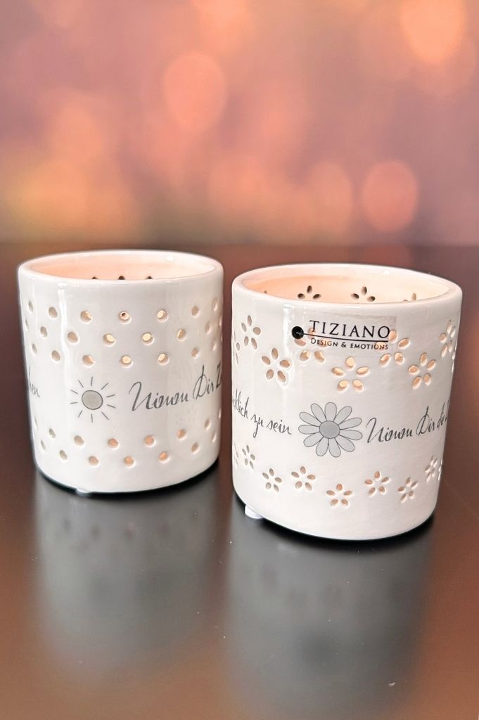 Tischlicht Mazano Blume 7cm Nimm...