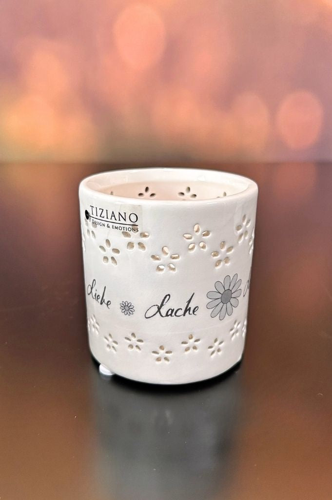 Tischlicht Mazano Blume 7cm Lebe...