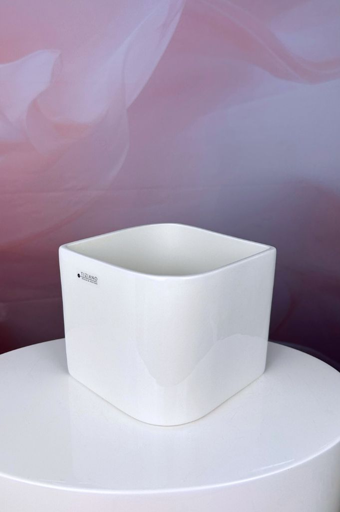 Orchideenkübel Napoli 13,5cm creme-weiß