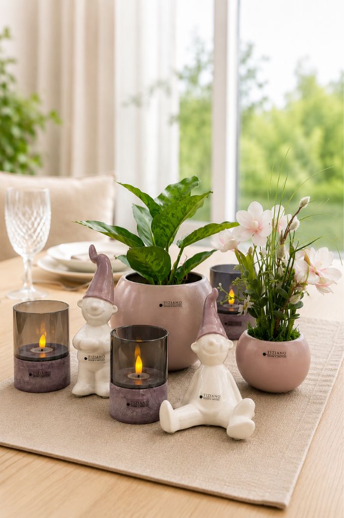 Dekoset Piotello 3er Set Benuta mit Fidos rosa