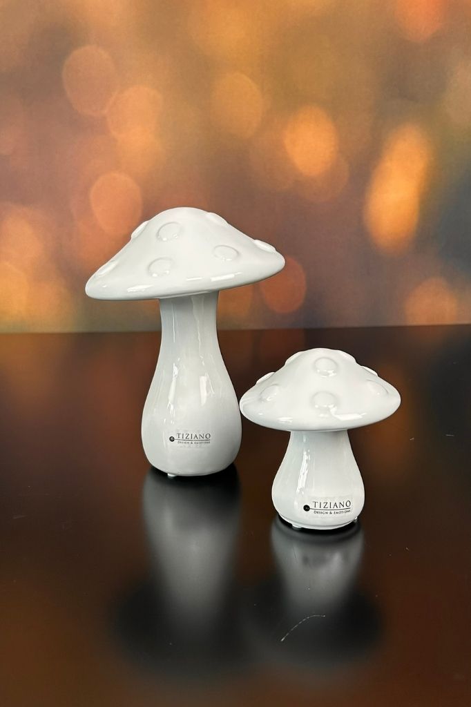 Deko Pilz Ponti creme-weiß