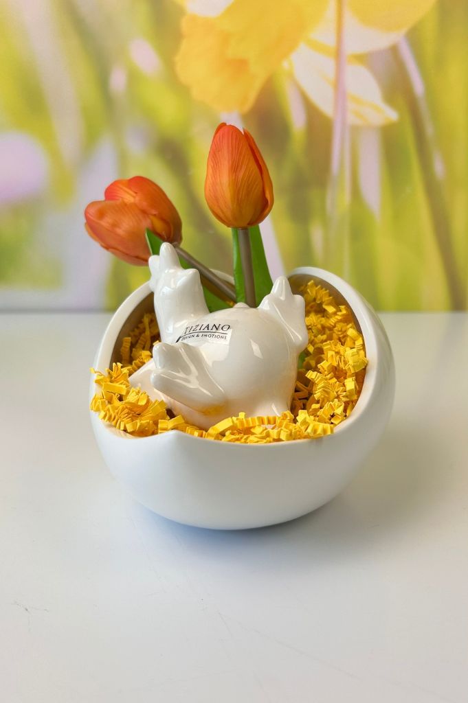 Dekoset Schale Porto mit Hühnern